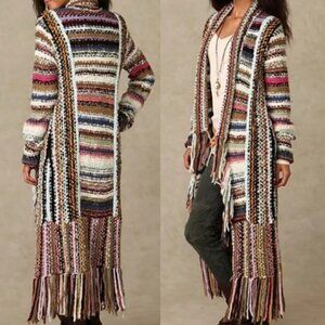 Free People Technicolor Boho Cardigan XS